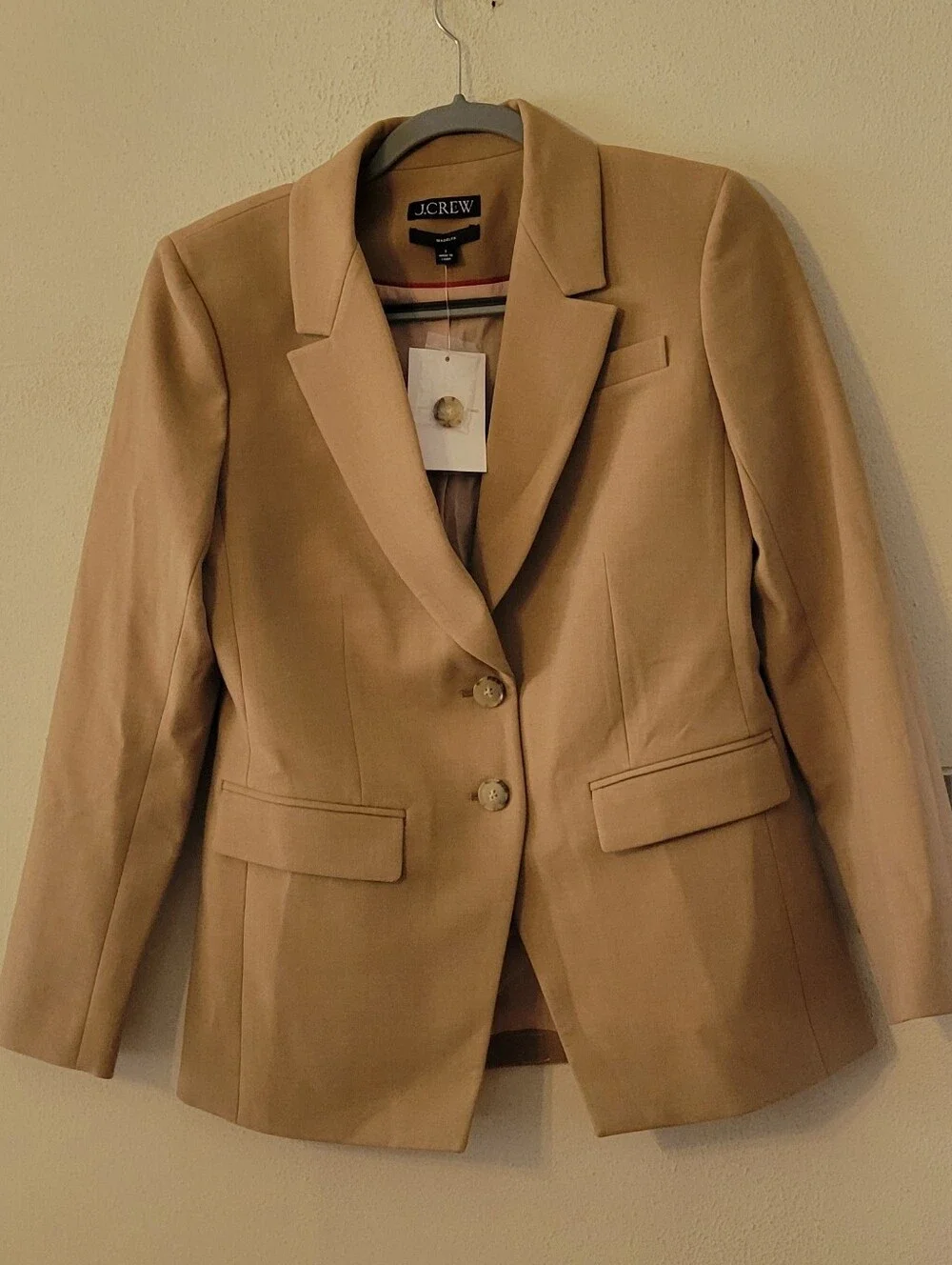 J. Crew Madelyn Blazer in 4 Season Stretch- Heather Burnished Saddle